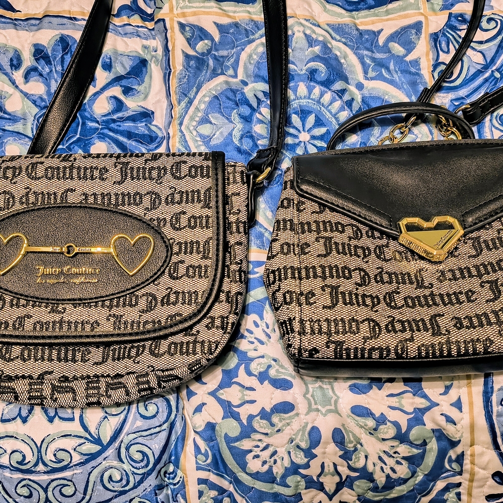 Juicy Couture Black and Gold Women's Bag